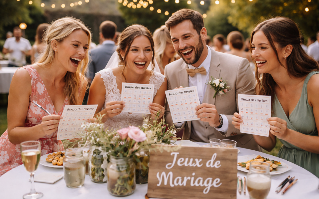 7 jeux de mariage originaux pour que vos invités fassent connaissance et créer une ambiance inoubliable