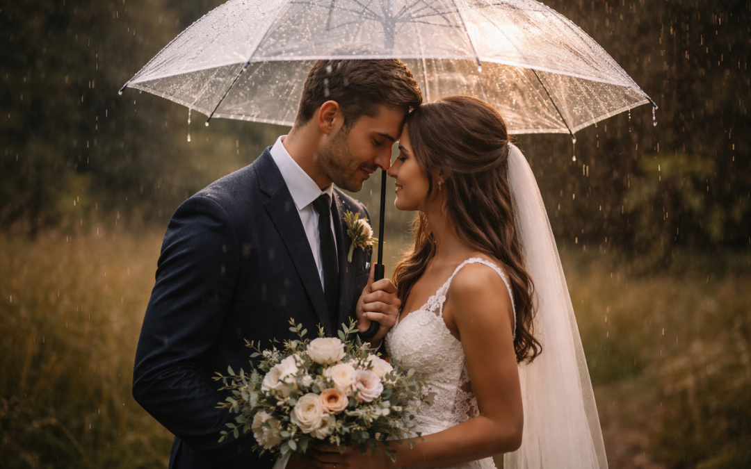 Que faire s’il pleut le jour de votre mariage  en Belgique ?